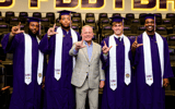 LSU graduated four starters on Friday (Photo: LSU Football)
